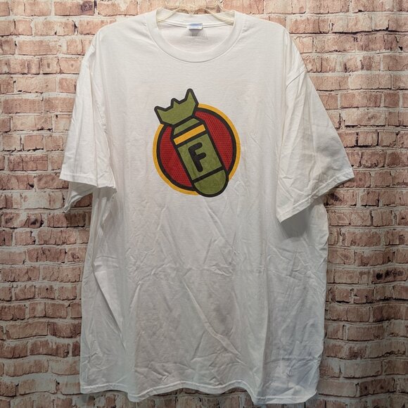 F-Bomb Short Sleeve T-Shirt WHITE  Size 3XL - Picture 1 of 7